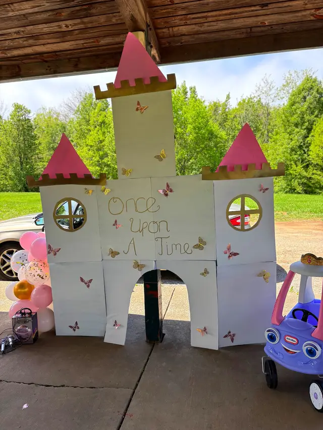A post by @babyyykgg on TikTok caption: Forgot to post these one here!  ONE-ce upon a time🩷 our baby girl first birthday was a success. We were just so thankful so celebrate our baby girl! #foryoupage #mamaki #kentucky #viral #trending #princess #onceuponatime #firstbirthday #partytheme #momsoftiktok #viralvideo #engagement 