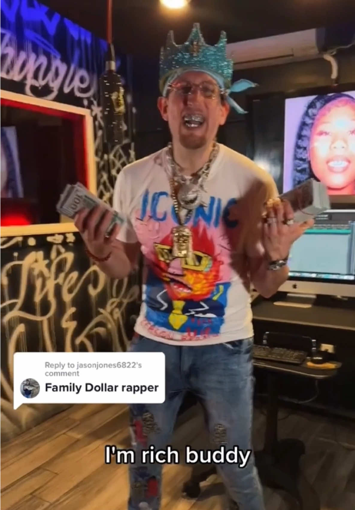 A post by @malkimeansking on TikTok caption: Who’s richer @Malkimeansking or @Rocking ?