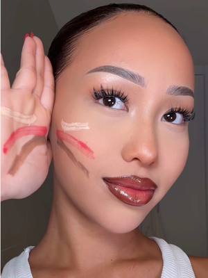 A post by @taontm on TikTok caption: Face life hack 💕 ib @realmarzia #makeup 