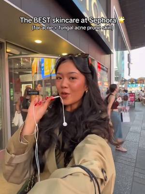 A post by @charinecheungg on TikTok caption: Taking you through the BEST skincare at @sephora!! 🩷 @The Ordinary @The INKEY List @Supergoop @Paula’s Choice @Olehenriksen @Farmacy Beauty @Glow Recipe @Fenty Skin @Nécessaire @Ultra Violette Australian SPF 