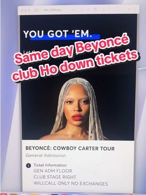 A post by @thelavelleshow on TikTok caption: Replying to @Cocoa Mermaid DID THIS REALLY JUST HAPPEN FRIEND?!! 😩 #cowboycartertour #beyonce 