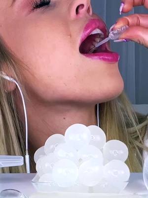 A post by @realhunnibee on TikTok caption: Try not to squeeze it too hard..😅 . . . . . . . #asmr #asmrsounds #hunnibeeasmr #satisfying #satisfyingvideo #eating #eatingasmr #trending #foryou #foryoupage #shorts #reels #viral #explorepage #hunnibee