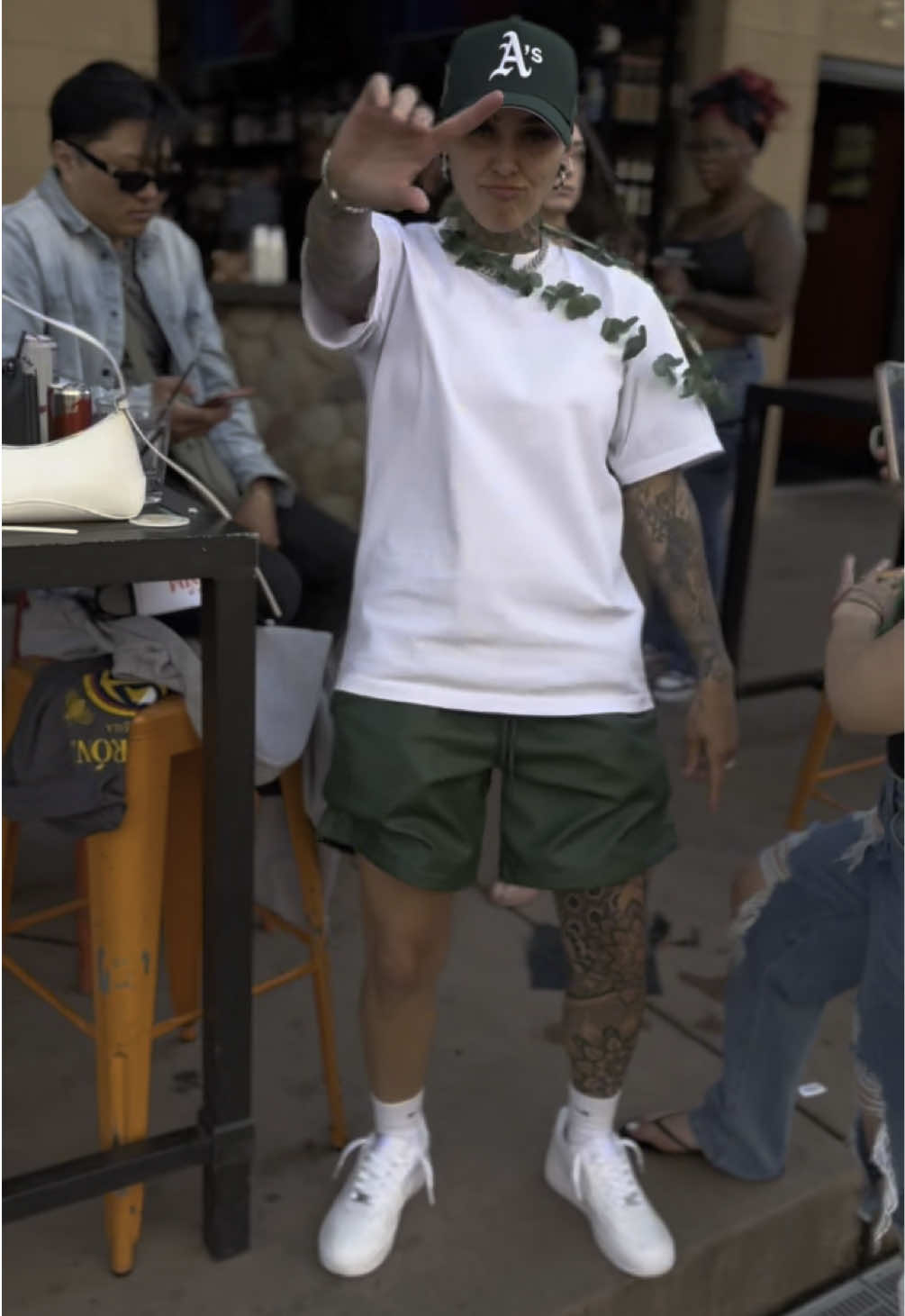 A post by @juliacarpio on TikTok caption: Shout out to my camera gorlll @Zo <3 #fyp #wlw #lesbiansoftiktok #wlwtiktok #lesbian #tattoo #viraltiktok #colorado #lgbt #tattoos #tiktok #foryoupage #colorado 