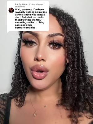 A post by @.tricktales on TikTok caption: Replying to @Alex Cruz-Lebrón #liptreatment #excoriationdisorder #tricktalescosmetics 