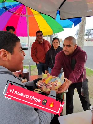 A post by @elninja17_ on TikTok caption: "Gracias, Anthony, tú sí sabes qué show ánimo raza @Anthony&Mama #ninja #mixfrut #elfrutero #elninja17_ #fruitninja 