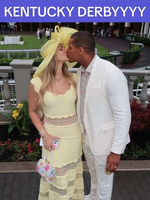 A post by @allisonkuch on TikTok caption: just thankful to be at such a cool event #kentuckyderby 
