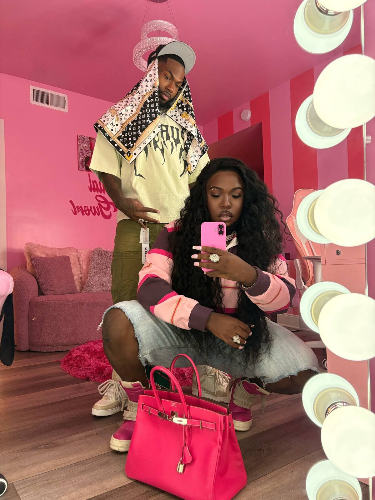 A post by @saucysantana on TikTok caption: Attitude bad! But, the 🥷🏿 STILL get it! 💅🏿