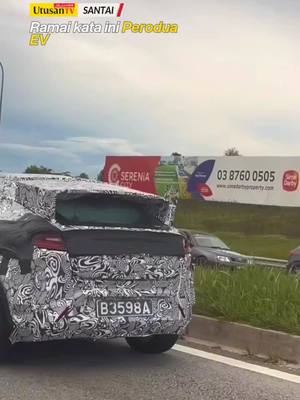 A post by @utusantvofficial on TikTok caption: 5 MEI 25: Mahu hujung tahun lancar ni 😁. 📍 Sepang, Selangor. 📽 milik @paihhh168 #peroduaev #perodua #fyp #trendingnewsmalaysia #beritaditiktok 