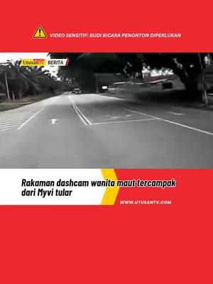A post by @utusantvofficial on TikTok caption: 5 MEI 25: Wanita berusia 39 tahun maut selepas terbabit dalam satu kemalangan tragis apabila tercampak keluar dari Myvi yang dinaikinya sebelum dilanggar sebuah lori tangki di Kilometer 26, Jalan Lukut-Sepang. Menurut Ketua Polis Daerah Port Dickson, Superintenden Maslan Udin, siasatan awal mendapati insiden berlaku apabila pintu belakang sebelah kanan kereta yang dinaiki mangsa terbuka secara tiba-tiba ketika melalui satu selekoh. #fyp #trendingnewsmalaysia #beritaditiktok #Myvi #pintuterbuka 