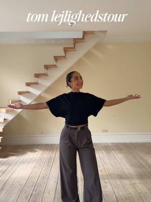 A post by @katrineregnbue on TikTok caption: Replying to @Ballarinaen nyt køkken eller beholde det gamle? 🤔 vi havde egentlig ikke planer om den store renovering, men nu begynder alle idéerne at komme!  #lejlighed #københavn #frederiksberg #bolig #boligkøb #lejlighedstour #mithjem 