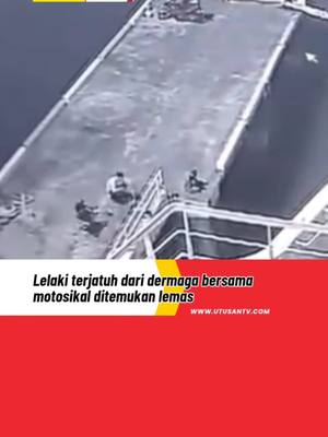 A post by @utusantvofficial on TikTok caption: 5 MEI 25: Penolong Pengarah Operasi Jabatan Bomba dan Penyelamat Selangor, Ahmad Mukhlis Mokhtar berkata, mangsa berusia 29 tahun dipercayai tergelincir bersama rakannya berumur 30-an. Rakan mangsa berjaya diselamatkan orang awam manakala mayat mangsa ditemukan oleh anggota Pasukan Penyelamat di Air pukul 8.17 pagi tadi selepas dua hari pencarian. Video Tular: DM Kredit. #beritaditiktok #trendingnewsmalaysia #fyp #pelabuhanklang #pulauindah #jatuhdermaga 