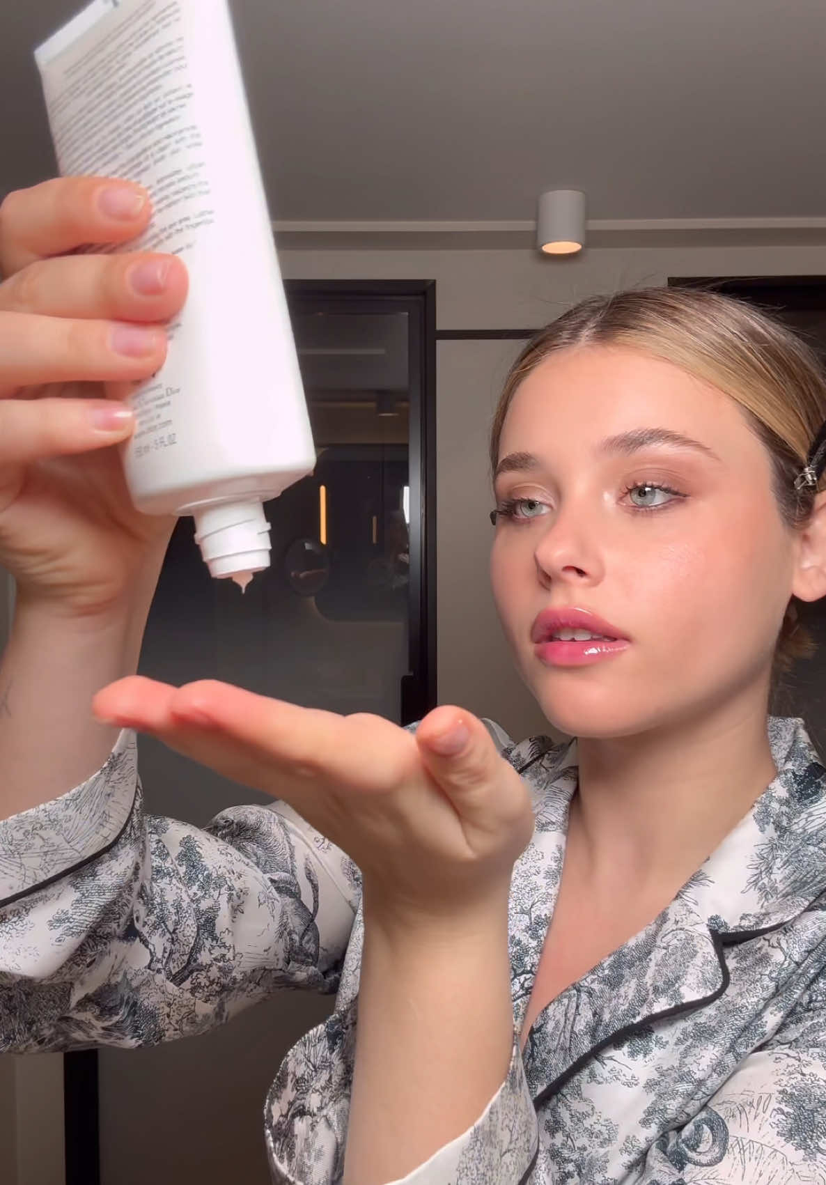 A post by @itsnicolewallace on TikTok caption: Get unready with me and My secrets for a better hydration and skin barrier @Diorbeauty #diorskincare #diorskinessentials 