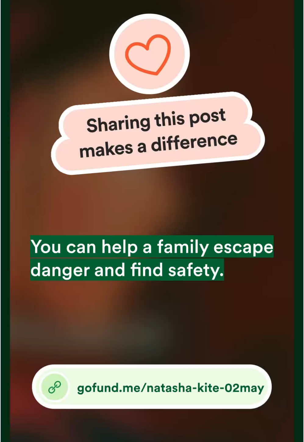 A post by @mumistarr on TikTok caption: Link also in bio.  Help this family in urgent needs. #GoFundMe #urgent #dvawareness #familyinneed #help #share #repost 