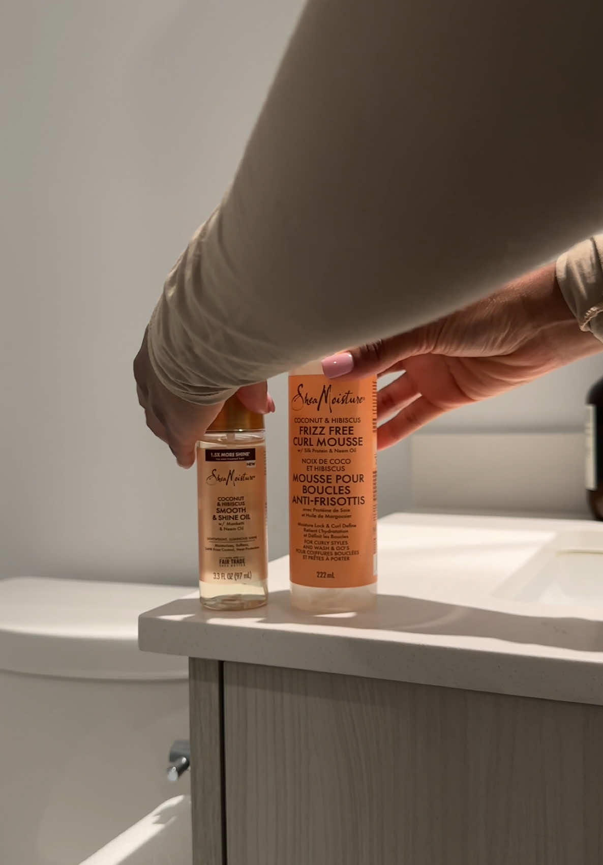 A post by @fatimabahxo on TikTok caption: "I needed a re-up on some @SheaMoisture Canada 🇨🇦🤎 products and Walmart came through at a steal. Save now on your favourite SheaMoisture products from now until May 28th #SheaMoisturePartner #haircare