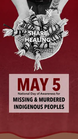 A post by @americanindianaffairsorg on TikTok caption: 🌿 Join us in a Share Healing moment for MMIP Day. Take 5 minutes to send caring thoughts, prayers, or intentions for others to honor our relatives. Healing is resistance. Healing is Sacred. Together, we Share Healing. #MMIP #MMIR #MMIW #NoMoreStolenSisters #ShareHealing