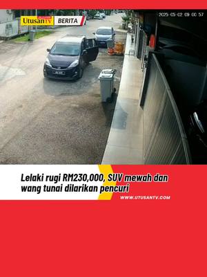 A post by @utusantvofficial on TikTok caption: 5 MEI 25: Ketua Polis Daerah Muar, Asisten Komisioner Raiz Mukhliz Azman Aziz berkata, kejadian berlaku Jumaat lalu di sebuah taman perumahan di Bakri. Katanya, kejadian berlaku ketika pengadu berada di tempat kerja sebelum dihubungi jiran memaklumkan terdengar bunyi mencurigakan. “Pengadu bergegas balik ke rumah dan mendapati rumahnya telah dipecah masuk dan kereta Lexus miliknya turut hilang,” katanya dalam satu hari ini. Video Tular/PDRM #beritaditiktok #trendingnewsmalaysia #fyp #pecahrumah #lexus #bakri #muar 