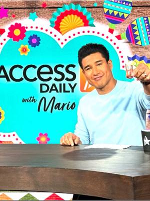 A post by @mariolopez on TikTok caption: It’s a Cinco De Mario celebration!  Mariachi y comida is on point today @Access Hollywood  #CincoDeMario #AccessDaily