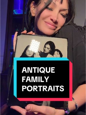 A post by @rebyhardy on TikTok caption: Best part it’ll last 200 years 🖤 @Evoketintype #househardy #tintype #antique #victorian #vintage #gothichome #momtok #familyportraits #unboxing tintype photography 