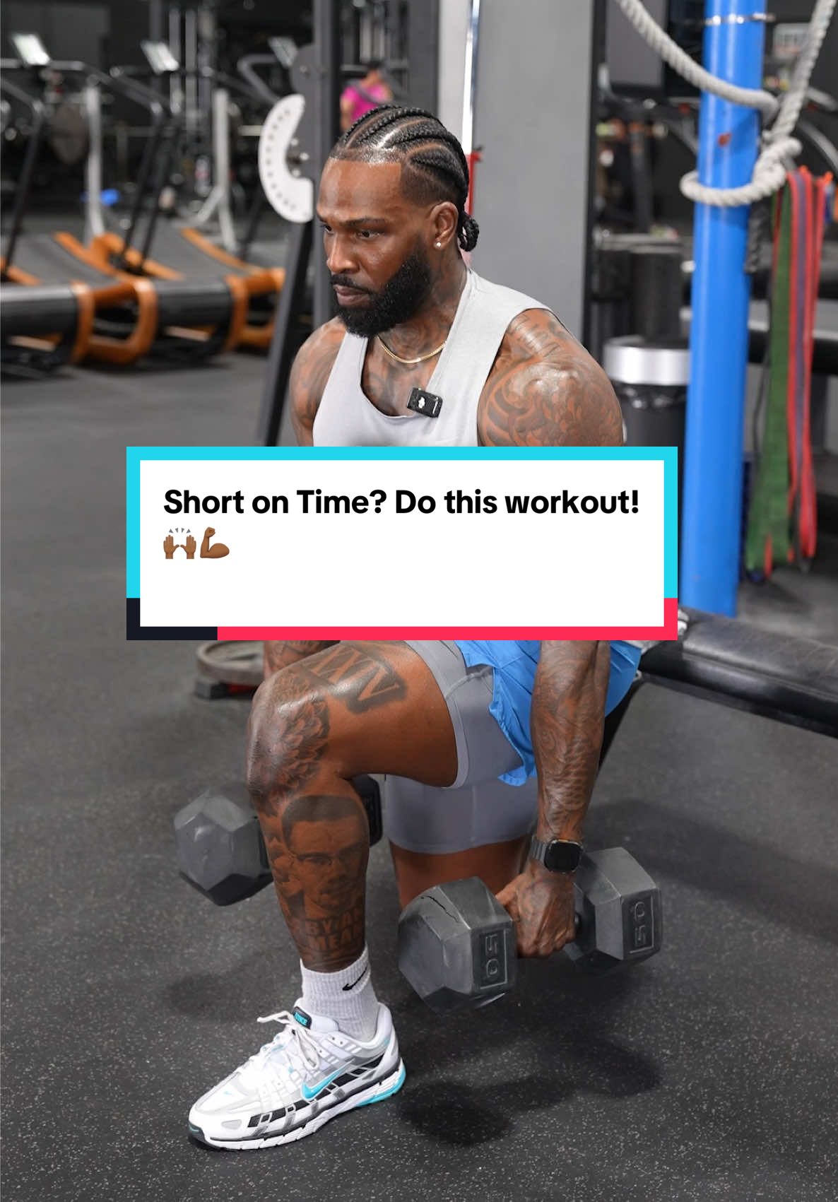 A post by @devinfitofficial on TikTok caption: Listen Fam, You don’t need a lot of time to exercise, & you don’t need to do all of the random B.S you see on social media. The reality is if you want to see progress you just need to have the right structure with both training and nutrition. Here’s a quick and easy simple routine you can do if you’re short on time with minimal equipment. This routine is not only going to help you improve your overall strength but also it will improve the way that your body function. Try this routine out next time you’re on vacation or traveling for work. Dm me “Coach” if you’re looking to drop at least 20 pounds in the next few months. #fatloss #fatlosscoach #builttowin #unlockyourpotential