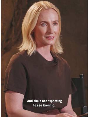 A post by @starwars on TikTok caption: Genevieve O'Reilly discusses a powerful Mon Mothma moment from Episode 6 of Andor Season 2. See the full episode, now streaming on @Disney+.