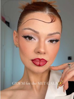 A post by @mimiermakeup on TikTok caption: Grwm for the Met Gala 🎀 #MetGala #fyp 