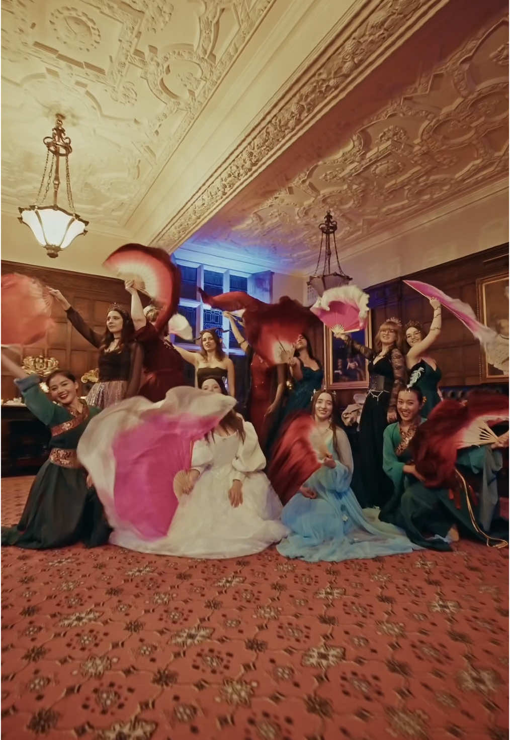 A post by @mysticfateuk on TikTok caption: A night where every gets to become a main character in their own adventure 📚 #BookTok #fantasyball #booktokevents #medievalrevival #fantasyart #ballgown #authorsofinstagram #cosplay 