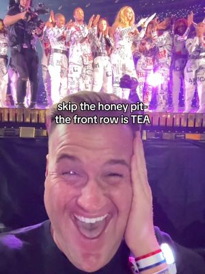 A post by @jeremystoomuch on TikTok caption: 🤠 skip the honey pit the front row is where it’s at!!!! I WAS NOT READY for the Queen but she got me right 😁  #COWBOYCARTERTOUR LA SOFI STADIUM May 4th (Night 3) #beyonce 