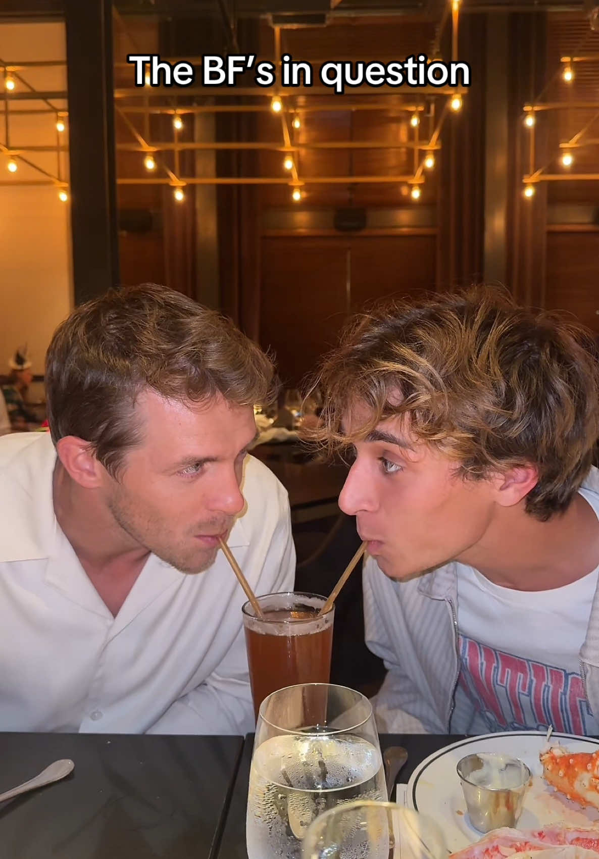 A post by @joshrichards on TikTok caption: That night a bromance was born @gabriela moura @Alix Earle 
