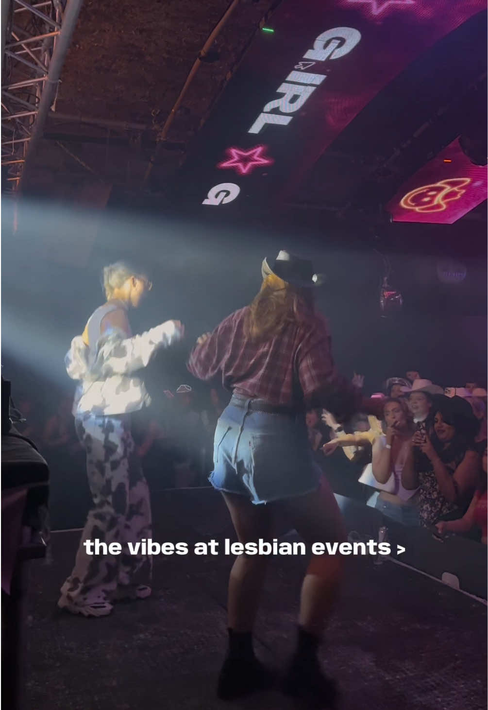 A post by @g.irlevents on TikTok caption: lesbian vibes are unmatched 🫡 #wlwtiktok #wuhluhwuh #lesbiansoftiktok 