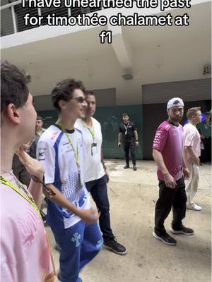 A post by @harry.daniels on TikTok caption: live from g25 #timotheechalamet #timothéechalamet #formula1 #F1 