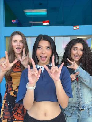 A post by @nowunited on TikTok caption: 🇦🇺🇮🇩🇱🇧 @rachel @Savannah @Nour نور 