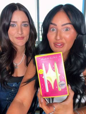 A post by @mikaylanogueira on TikTok caption: Well after this video... you should never struggle with winged liner again! WOW! The @Half Magic Wing Hack Set makes FOOL-PROOF wings every single time! @Donni Davy is a genius! Available at @Ulta Beauty #HalfMagicPartner 