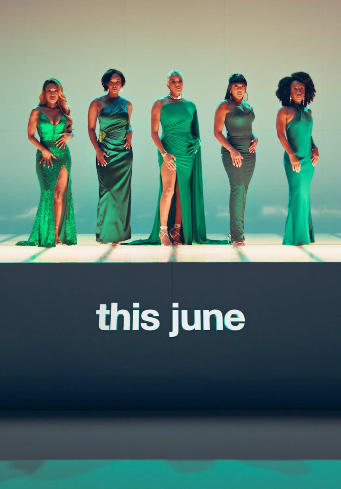 A post by @khadeeniam on TikTok caption: Clear your calendars!!!!... and HOLD ON! Premieres JUNE 9TH ON BET and streams on JUNE 10th on BET+ there after!  . . @letoyaluckett @porschacoleman @briananprice @iamjensears @tylerperry @tylerperrystudios @betplus @bet #KhadeenIndréa  #DivorcedSistas #BETPlus #BET #TylerPerryStudios #TylerPerry 