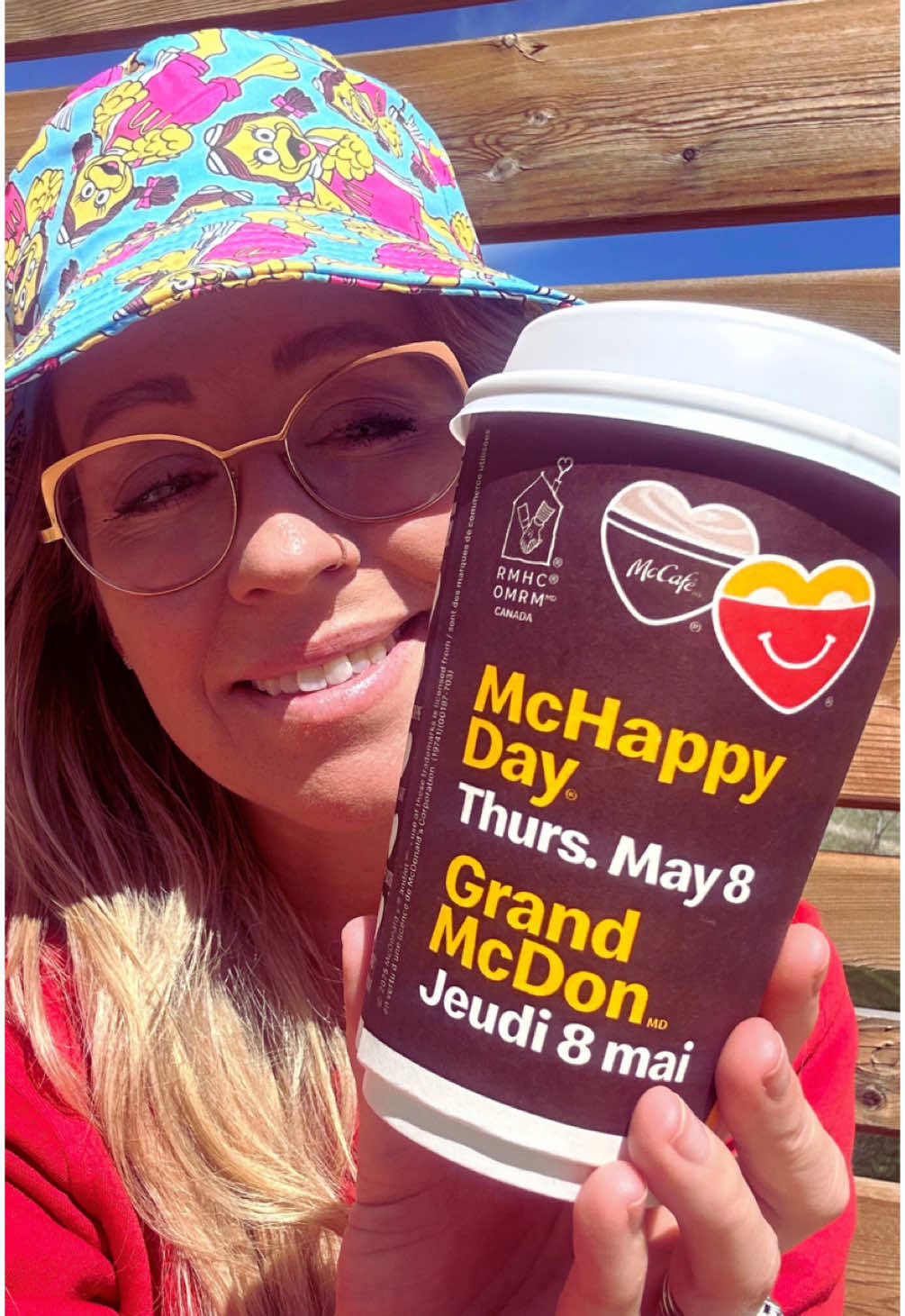 A post by @kylact on TikTok caption: McHappy Day is May 8th! A portion of proceeds from every McDonald’s order that day supports RMHC across Canada and families like mine. Round up your order total, donate for a heart, and make a big difference with every bite. #McHappyDay #RMHCCanada #KeepingFamiliesClose @RMHC Canada *ad  @mcdonald’s canada🇨🇦 