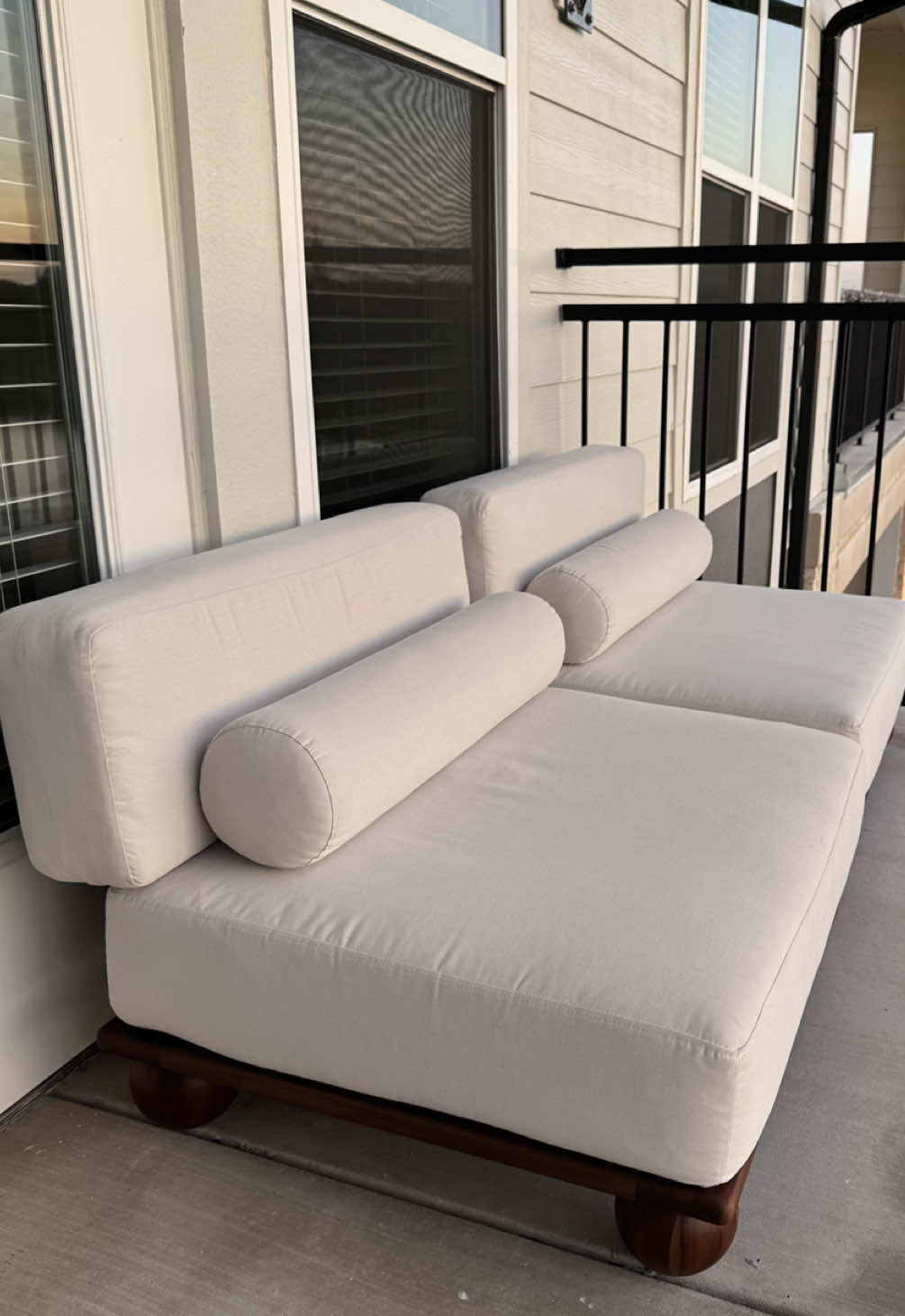 A post by @roveconcepts on TikTok caption: Immerse yourself in the tranquil ambience of the Bali Outdoor Collection. Video and cover photo by @judithlrios #RefinedLuxuryLiving #RoveConcepts #Fyp #OutdoorFurniture 