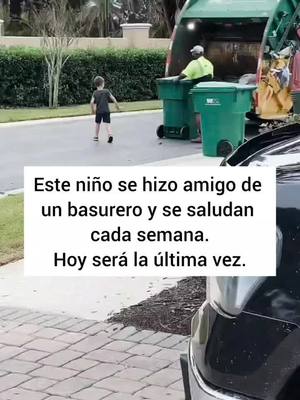 A post by @ceciarmy on TikTok caption: Este niño escribió una carta de despedida a su amigo basurero que se jubilaba @Catherine | Holistic Coach 