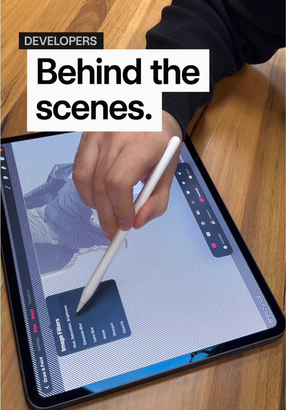 A post by @procreate on TikTok caption: An update on lasso tool and more #Procreate #ProcreateDreams #BehindTheScenes #arttok #softwareengineer 