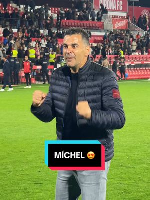 A post by @gironafc on TikTok caption: Com t’estimem, míster! 😍 #GironaFC #GironaMallorca #OrgullGironí #OrgulliTossuderia 
