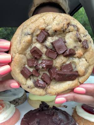 A post by @cookitgirleats on TikTok caption: Crumbl cookie review 🍪 #crumblecookie #crumbl #cookies #mukbang #crunchy #mukbangasmr #eating #asmreating #Foodie #foodtiktok #asmrfood #eat #asmrsounds #foodtiktok #eatingshow #hungrytiktok #muckbang #fyp #fypシ #foryourpage #viral 