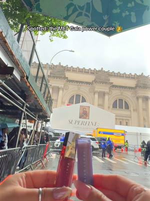 A post by @fentybeauty on TikTok caption: Guess who’s finally arrived to the MET steps…🤭 #MetGala 
