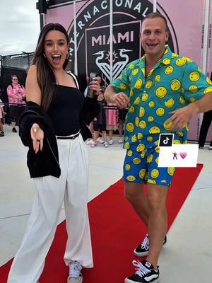 A post by @intermiamicf on TikTok caption: Our fans always know how to make an entrance 🕺🪩 @andr3w_wave #InterMiamiCF #LaFamiliaIMCF #Futbol #LeoMessi @Leticia Bufoni @German Garmendia @maarta_diaz 
