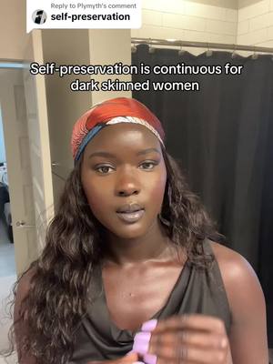 A post by @missslado on TikTok caption: Replying to @Plymyth  we are really our only protectors.   #colorism 