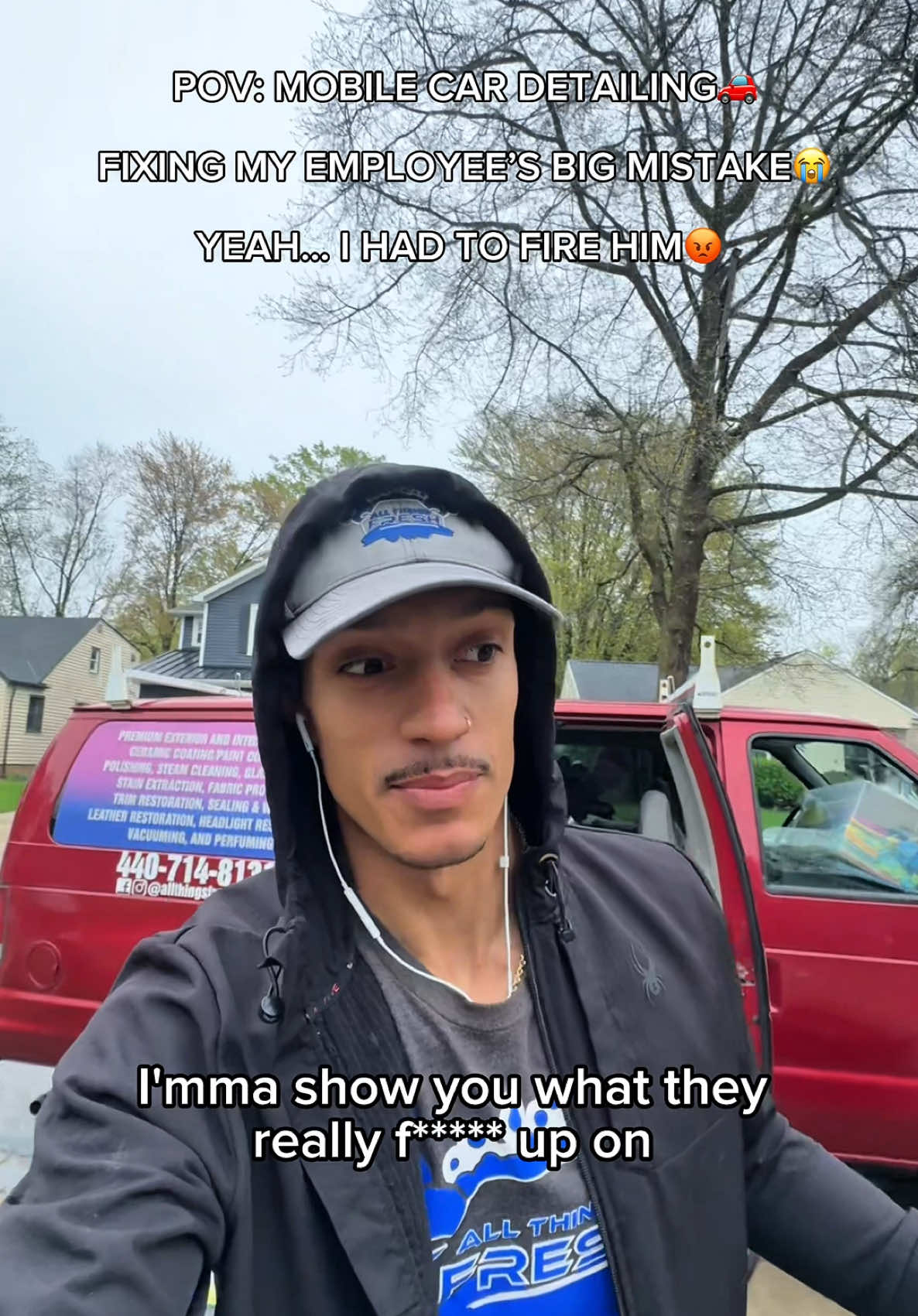 A post by @atfcardetailing1 on TikTok caption: My POV as a mobile car detailer!🚗my employee mad a BIG mistake and put me in a terrible position… you will see😭 #c#cardetailing#d#detailing#s#satisfying#c#cleaning#asmr 
