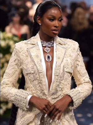 A post by @cocojonessource on TikTok caption: She came out swinging at her Met Gala debut, just like she did with her debut album! Coco Jones is not playing! #MetGala #cocojones 