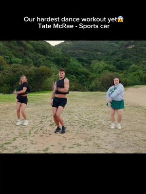 A post by @thefitnessmarshall on TikTok caption: Hikers WERE watching us @adflorea @haleyjordan12
