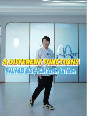 A post by @filmbase_smartfilm_leo on TikTok caption: A high-tech product to replace curtains #smartfilm #privacyfilm #smartglass #hightech #madeinchina #factory #business #pdlc #pdlcfilm #privacy #smarttint #windowfilm #glassfilm #filmbaseleo 