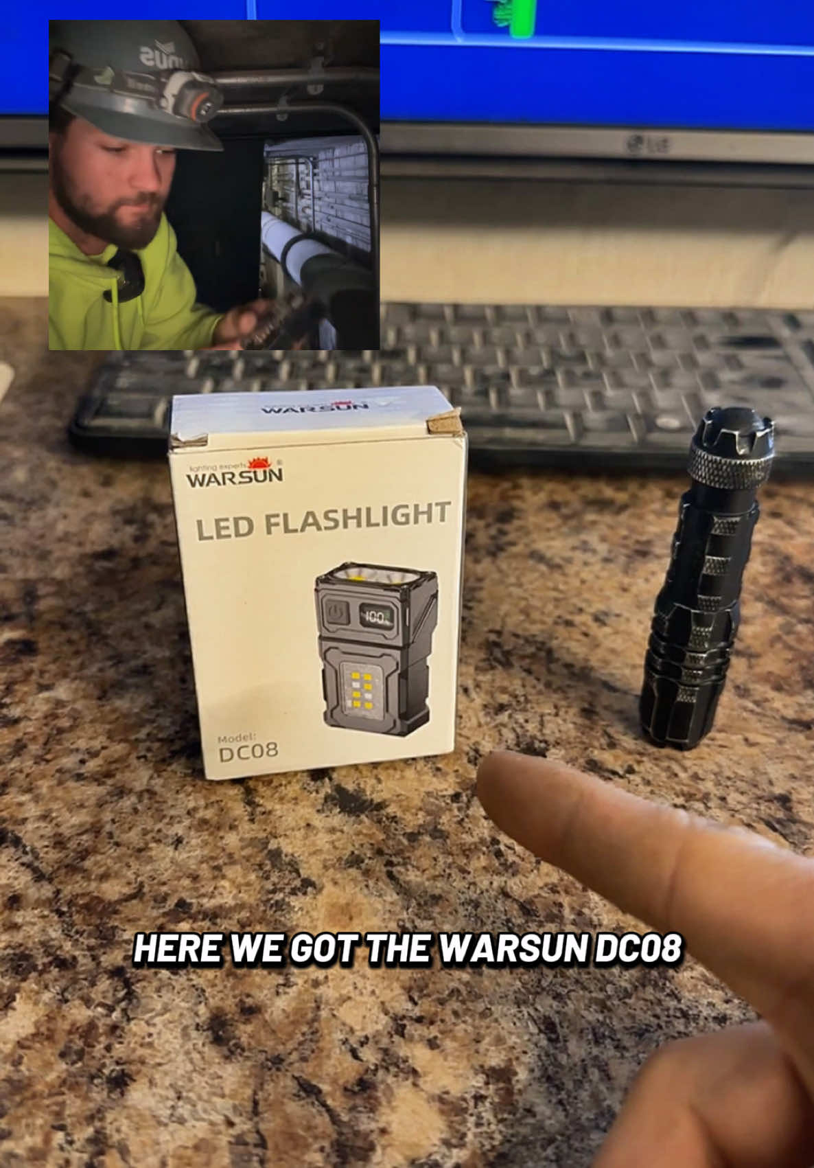 A post by @ on TikTok caption: This $19 flashlight just humbled my $60 Bushnell seriously. 🔦 Magnetic base, 🔋 rechargeable, and 💡 way brighter. Whether you’re fixing a leaky pipe 🛠️ or working on your weekend project 🔧, the WARSUN Mini LED is your new favorite tool. Only $19.99 and save $5 on orders $30+! #DadTok #DIYDad #HomeImprovement #flashlightreview #BudgetTools #WARSUN #ToolTok #TikTokShopDeals #DIYTools #tiktokmademebuyit