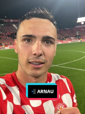 A post by @gironafc on TikTok caption: 📲 ARNAU #GironaMallorca #GironaFC #OrgullGironí #OrgulliTossuderia 