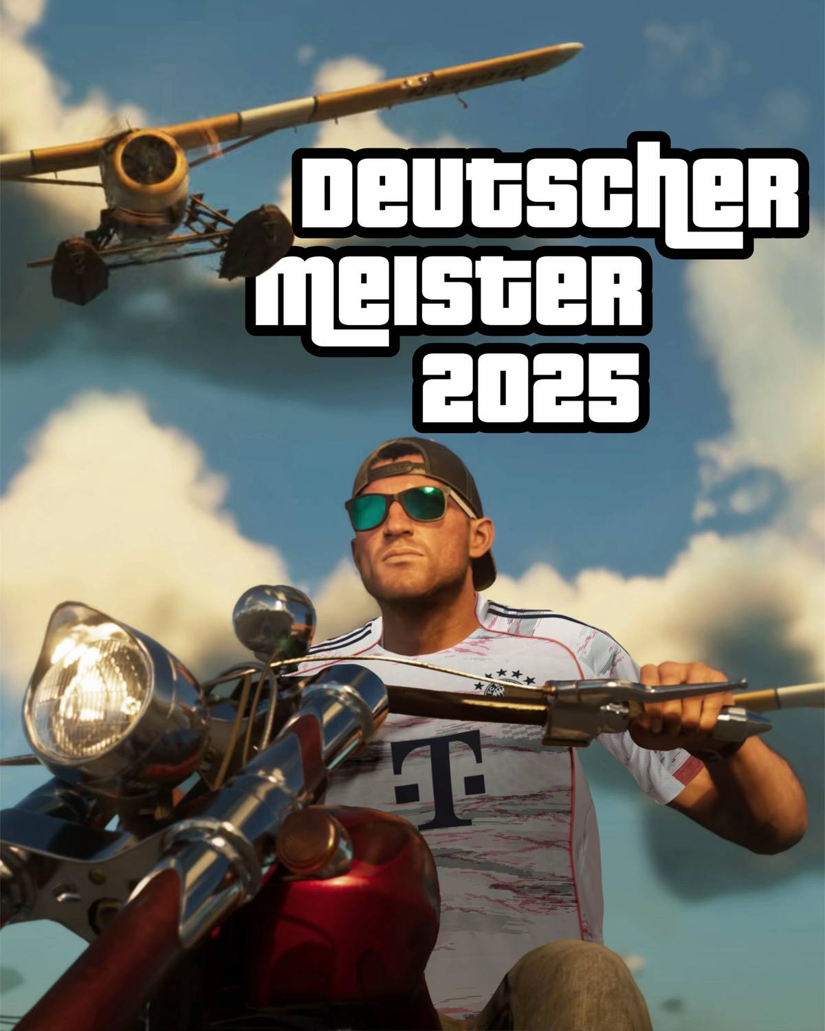 A post by @fcbayern on TikTok caption: Cruising through the week like... 😎 #GTAVI #Trailer2 