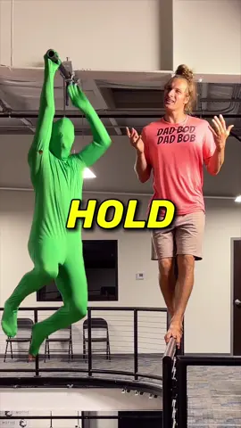 A post by @bob.reese on TikTok caption: How Many Green Screen People Can Hold My Weight VS Tablecloths 😂